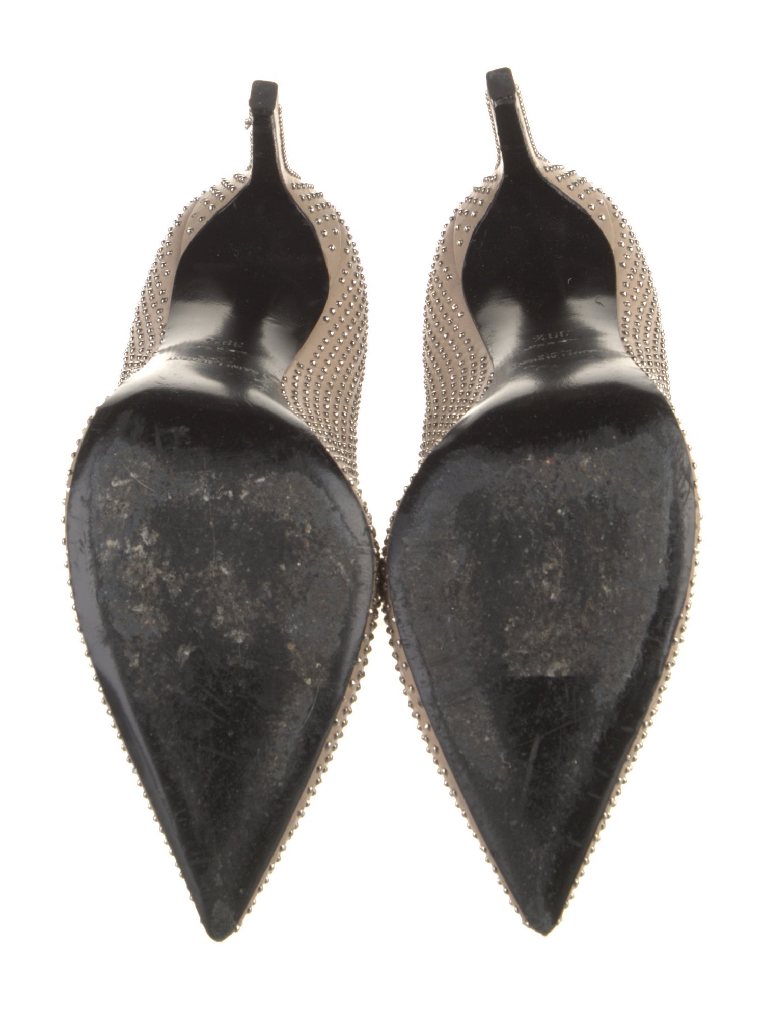 Saint Laurent Leather Studded Accents Pumps